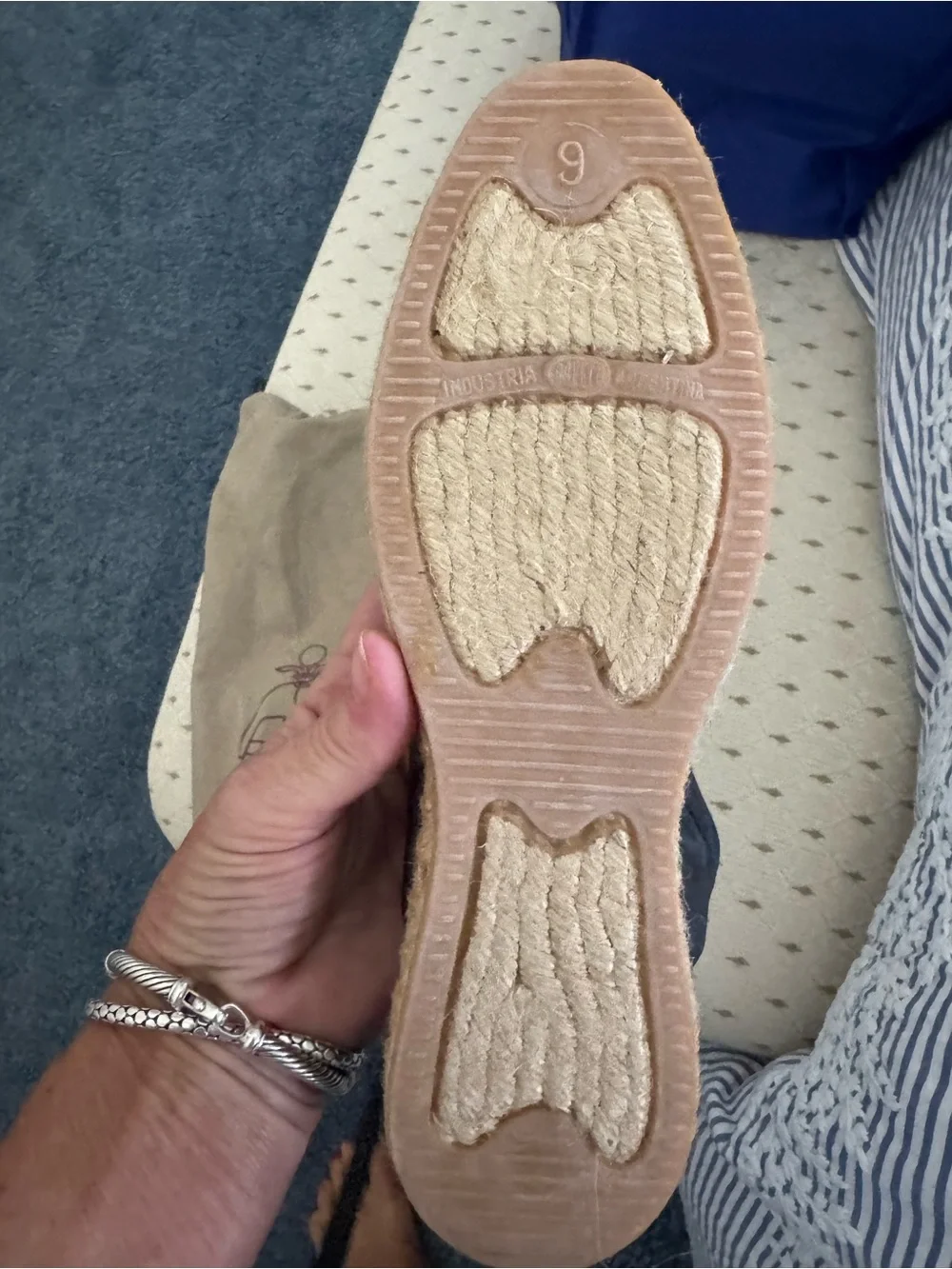 Black Espadrille Slip-On Shoes